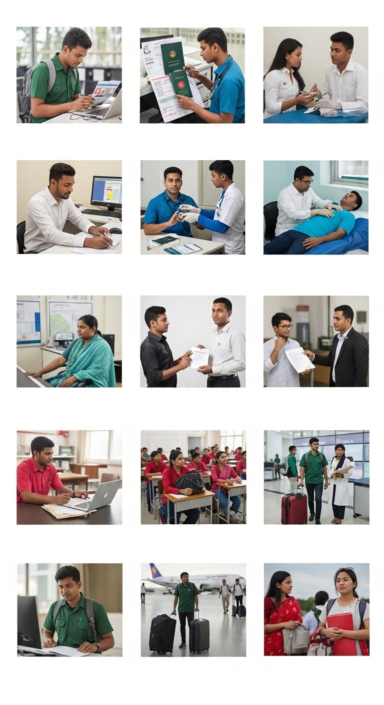 overseas recruitment process work from Bangladesh