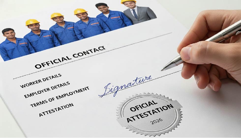 “Manpower agency providing contract preparation and attestation support for candidates, ensuring legal compliance for local and overseas employment.”