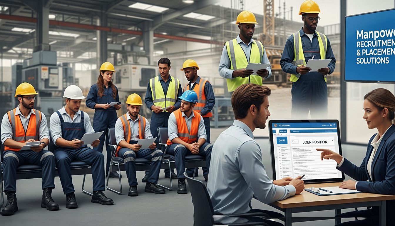 “Manpower recruitment and placement services providing skilled and unskilled workers to various industries locally and internationally.”